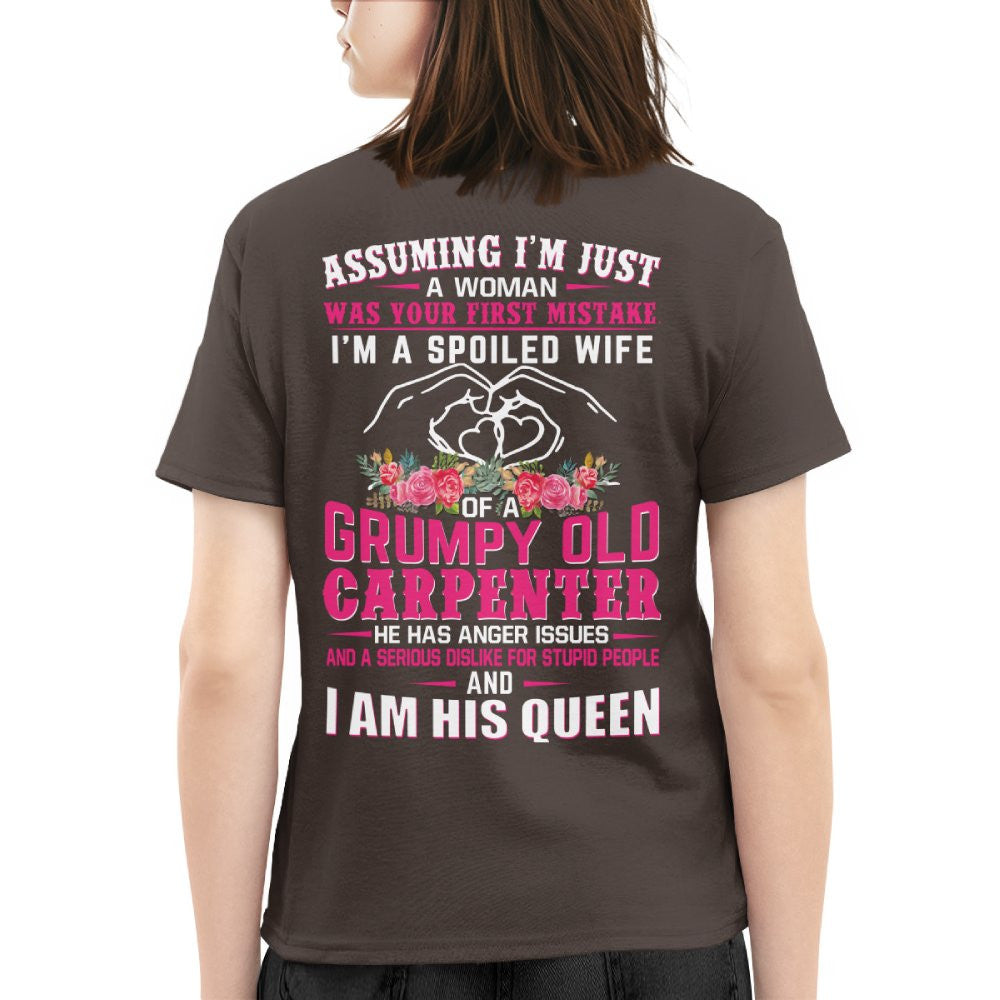 Assuming I'm Just A Woman - Carpenter Wife Pride T-Shirt, Hoodie & More - grunx260804-0205