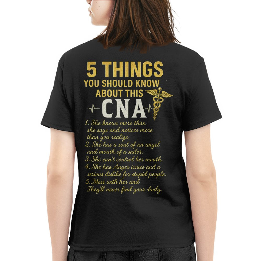 5 Things You Should Know About This CNA - Funny Quote T-Shirt, Hoodie & More - grunx260804-0039