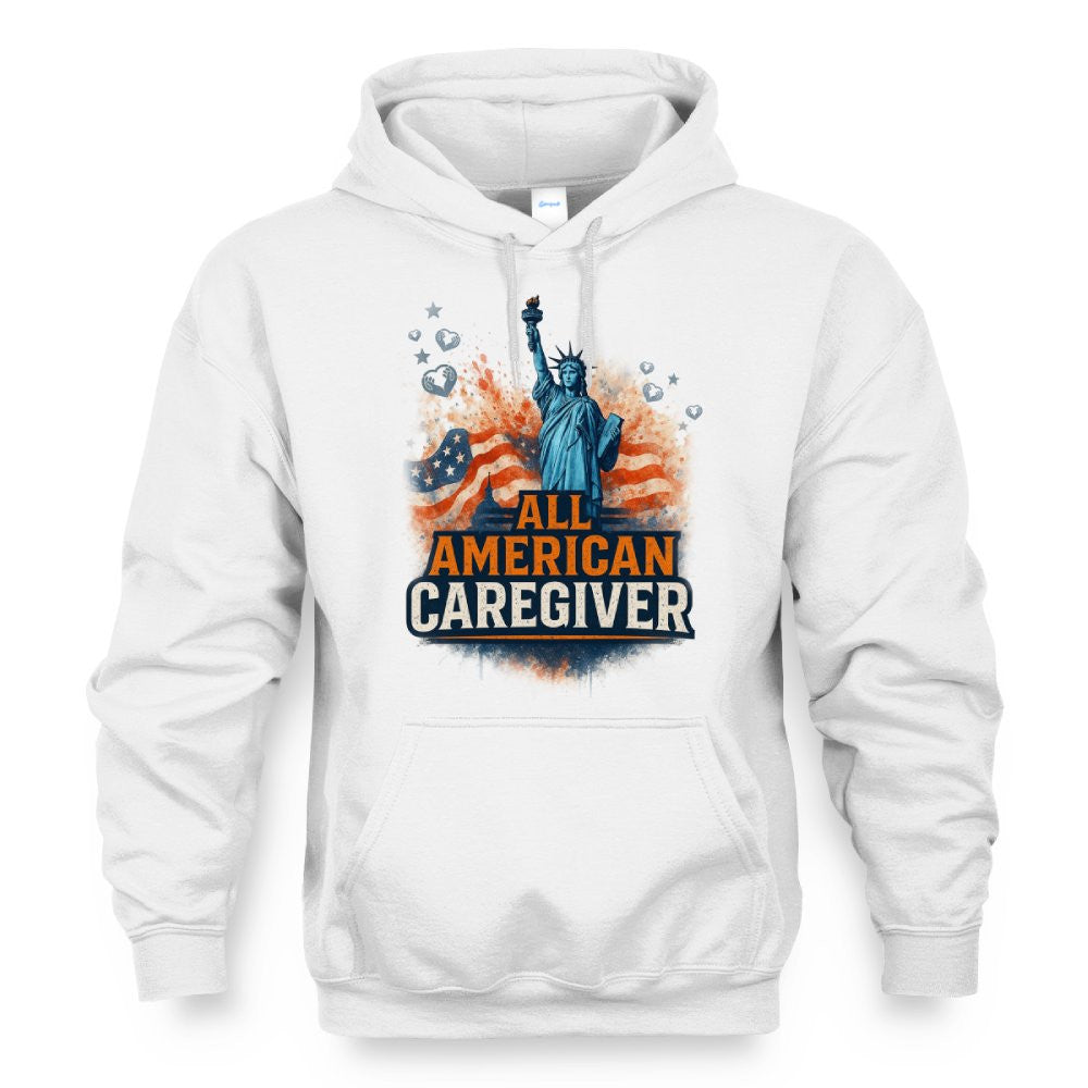 All American Caregiver - USA Pride T-Shirt, Hoodie & More - grunx260804-0087