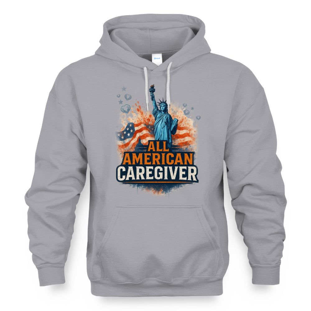 All American Caregiver - USA Pride T-Shirt, Hoodie & More - grunx260804-0087