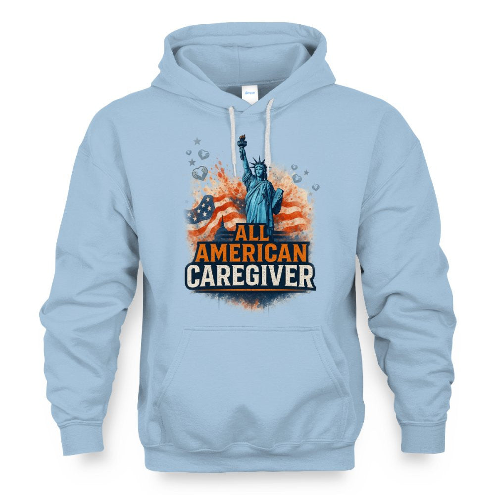 All American Caregiver - USA Pride T-Shirt, Hoodie & More - grunx260804-0087