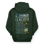 5 Things List - Bold Funny Teacher Statement T-Shirt, Hoodie & More - grunx260804-0058