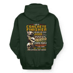 Anger Issues Concrete Finisher Apparel - Skull Attitude Tee Hoodie & More - grunx260804-0171
