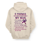 5 Things You Should Know - Carpenter Wife Funny T-Shirt, Hoodie & More - grunx260804-0041