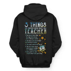 5 Things List - Bold Funny Teacher Statement T-Shirt, Hoodie & More - grunx260804-0058