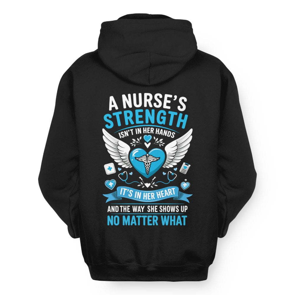 A Nurse's Strength Apparel - Heartfelt Nursing T-Shirt, Hoodie & More - grunx260804-0064