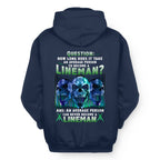 An Average Person Can't Be A Lineman - Skull Design T-Shirt, Hoodie & More - grunx260804-0157