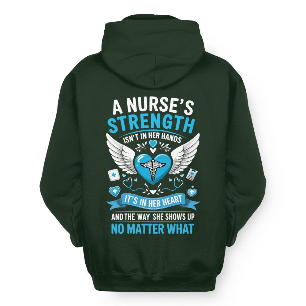 A Nurse's Strength Apparel - Heartfelt Nursing T-Shirt, Hoodie & More - grunx260804-0064
