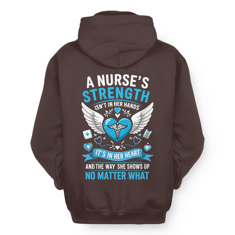 A Nurse's Strength Apparel - Heartfelt Nursing T-Shirt, Hoodie & More - grunx260804-0064