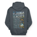 5 Things List - Bold Funny Teacher Statement T-Shirt, Hoodie & More - grunx260804-0058