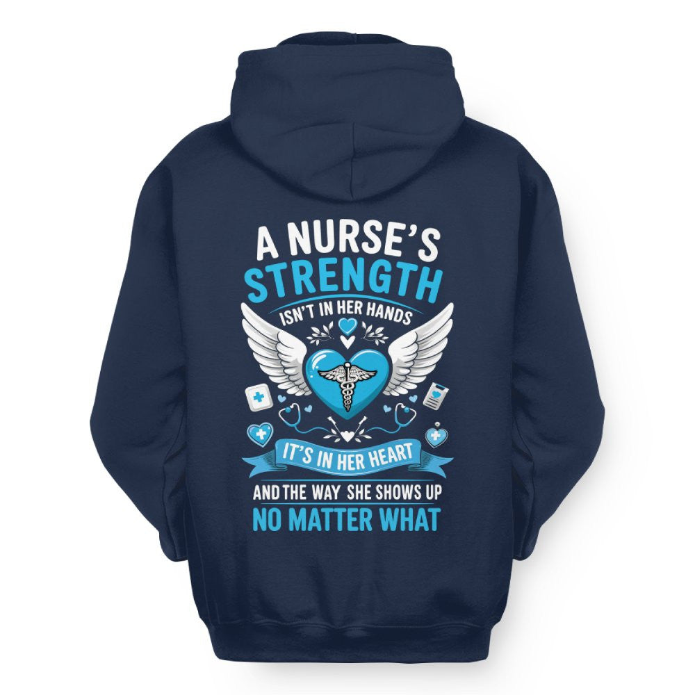 A Nurse's Strength Apparel - Heartfelt Nursing T-Shirt, Hoodie & More - grunx260804-0064