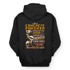 Anger Issues Concrete Finisher Apparel - Skull Attitude Tee Hoodie & More - grunx260804-0171