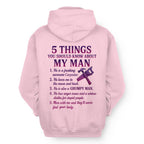 5 Things You Should Know - Carpenter Wife Funny T-Shirt, Hoodie & More - grunx260804-0041