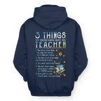5 Things List - Bold Funny Teacher Statement T-Shirt, Hoodie & More - grunx260804-0058