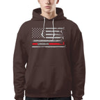 American Flag Lineman Apparel - Patriotic Utility Worker T-Shirt, Hoodie & More - grunx260804-0152