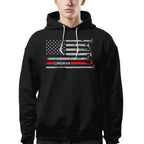 American Flag Lineman Apparel - Patriotic Utility Worker T-Shirt, Hoodie & More - grunx260804-0152