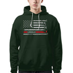 American Flag Lineman Apparel - Patriotic Utility Worker T-Shirt, Hoodie & More - grunx260804-0152