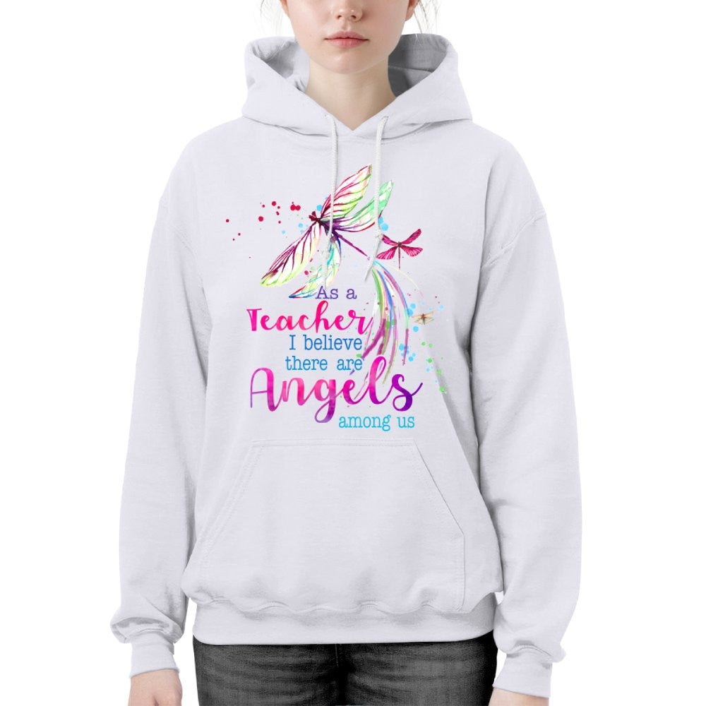 Angels Among Us - Watercolor Dragonfly Teacher T-Shirt, Hoodie & More - grunx260804-0156