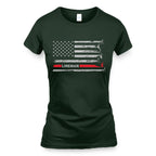 American Flag Lineman Apparel - Patriotic Utility Worker T-Shirt, Hoodie & More - grunx260804-0152