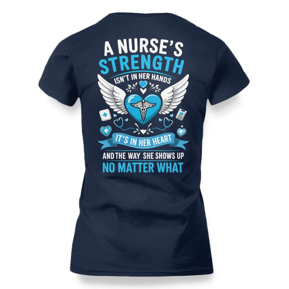 A Nurse's Strength Apparel - Heartfelt Nursing T-Shirt, Hoodie & More - grunx260804-0064
