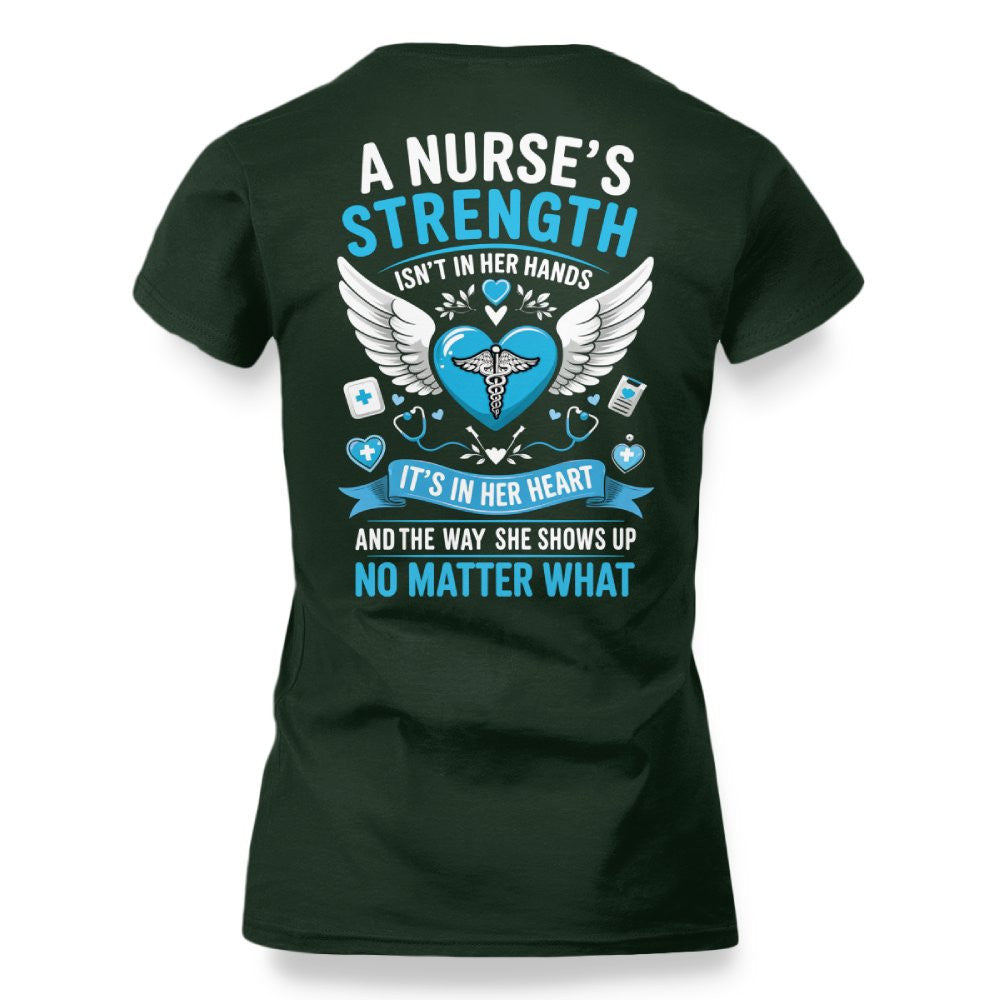 A Nurse's Strength Apparel - Heartfelt Nursing T-Shirt, Hoodie & More - grunx260804-0064