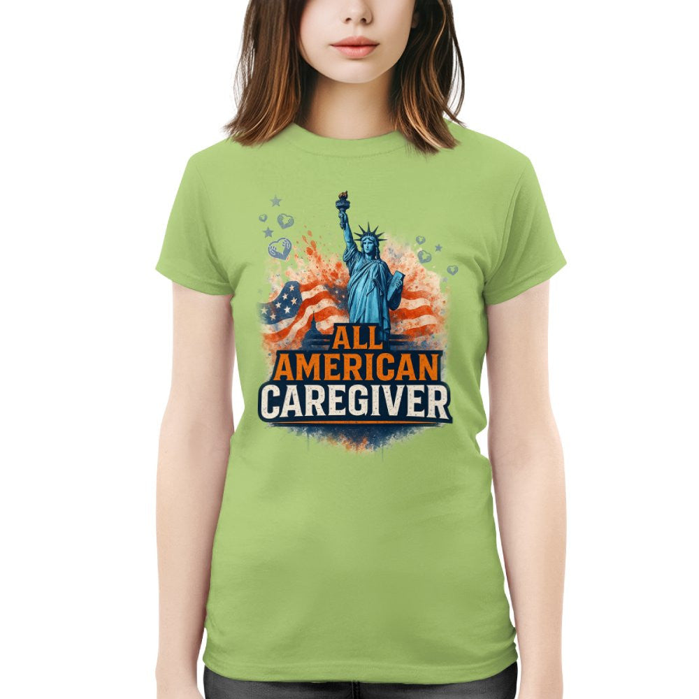 All American Caregiver - USA Pride T-Shirt, Hoodie & More - grunx260804-0087