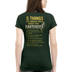 5 Things You Should Know About This Bartender - Funny Quote T-Shirt, Hoodie & More - grunx260804-0038