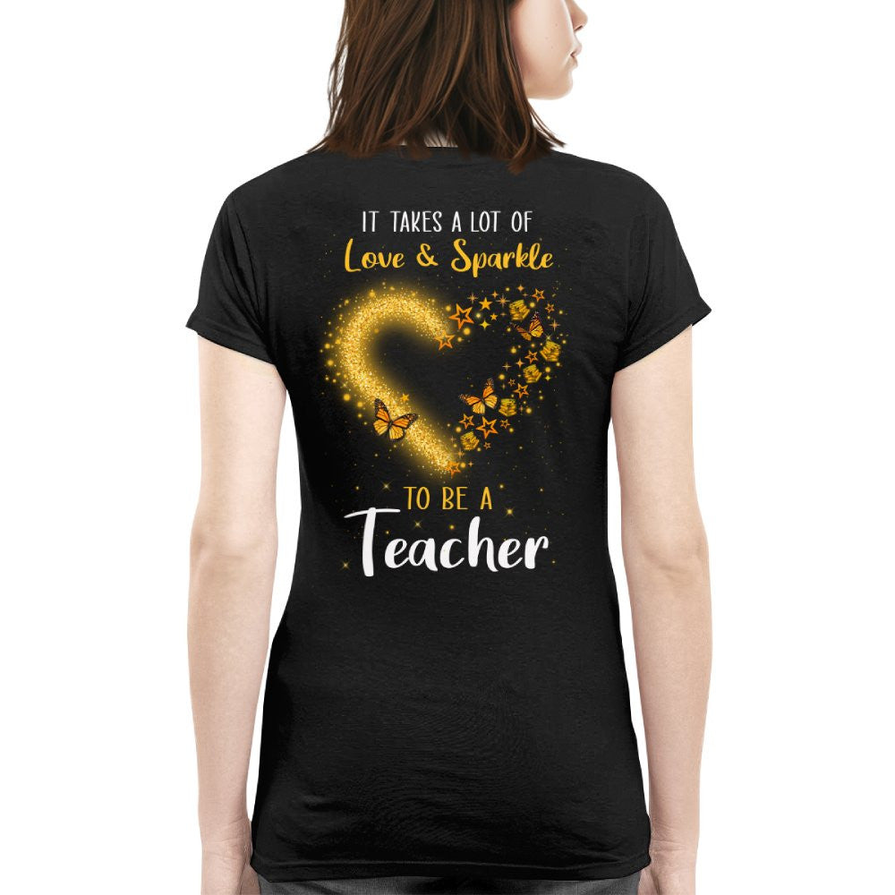 Love And Sparkle - Glitter Heart Teacher Quote T-Shirt, Hoodie & More - grunx260804-0170