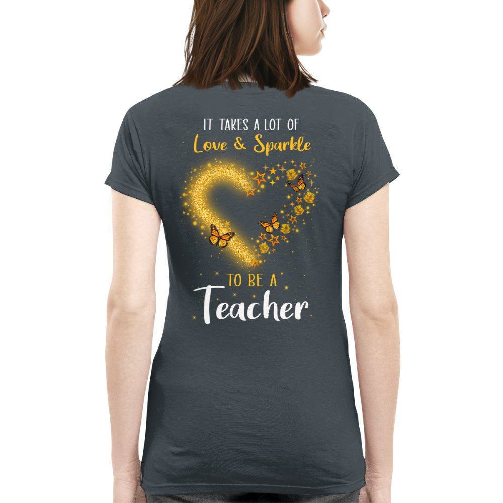 Love And Sparkle - Glitter Heart Teacher Quote T-Shirt, Hoodie & More - grunx260804-0170