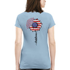 American Flag Flower Postal Worker Apparel - Patriotic T-Shirt, Hoodie & More - grunx260804-0149