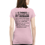 5 Things You Should Know About My Husband Carpenter Apparel - Funny Gift T-Shirt, Hoodie & More - grunx260804-0022