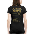 5 Things About My Man - Plumber Funny T-Shirt, Hoodie & More - grunx260804-0008