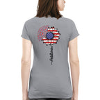 American Flag Flower Postal Worker Apparel - Patriotic T-Shirt, Hoodie & More - grunx260804-0149