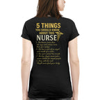 5 Things You Should Know About This Nurse - Funny Quote T-Shirt, Hoodie & More - grunx260804-0040