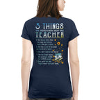5 Things List - Bold Funny Teacher Statement T-Shirt, Hoodie & More - grunx260804-0058
