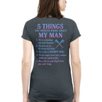 5 Things About My Machinist Man - Funny Love Quote T-Shirt, Hoodie & More - grunx260804-0002