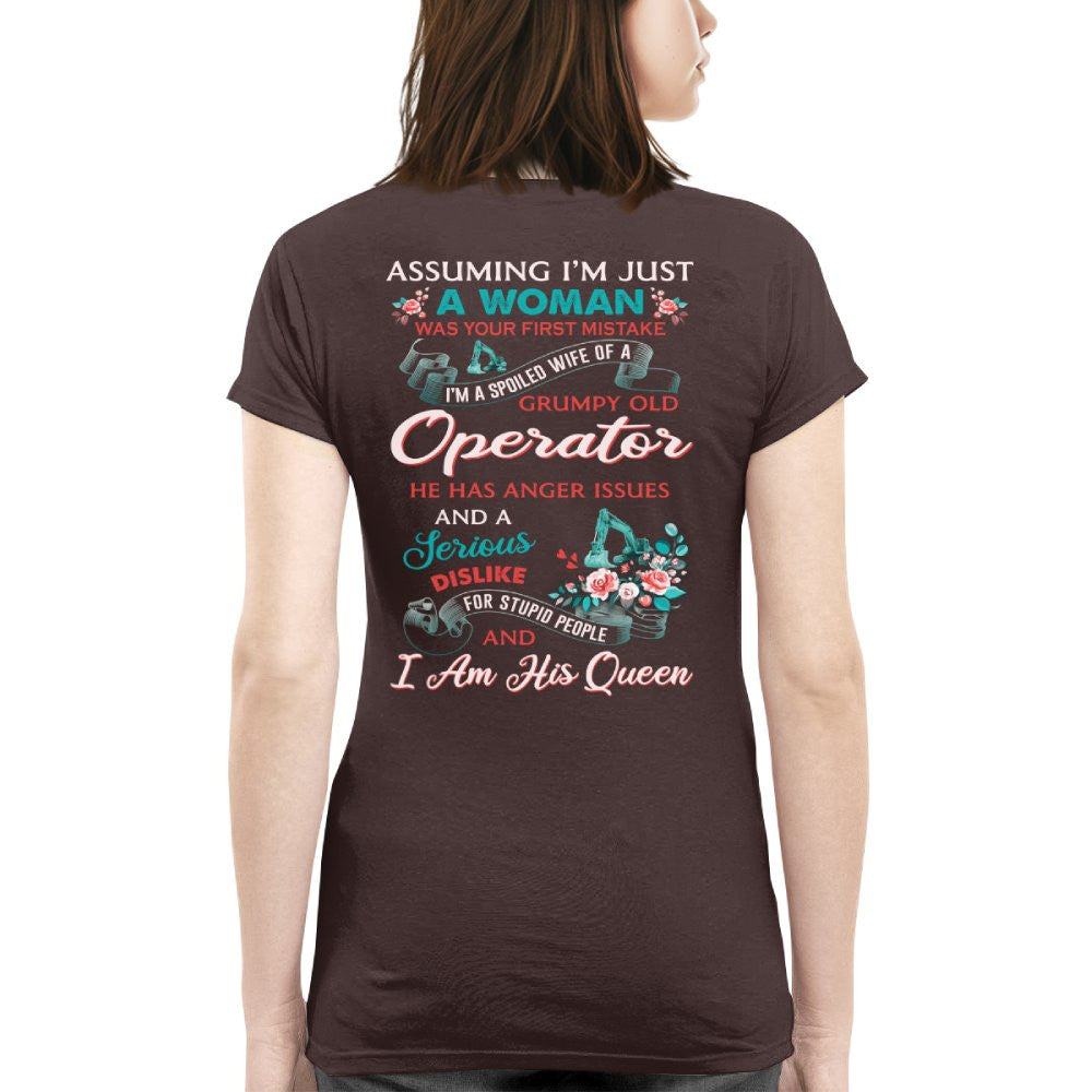 Assuming I'm Just A Woman - Operator Wife Pride T-Shirt, Hoodie & More - grunx260804-0215