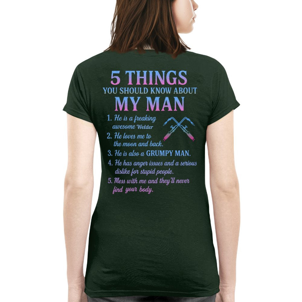 5 Things You Should Know - Welder Quote T-Shirt Hoodie & More - grunx260804-0052