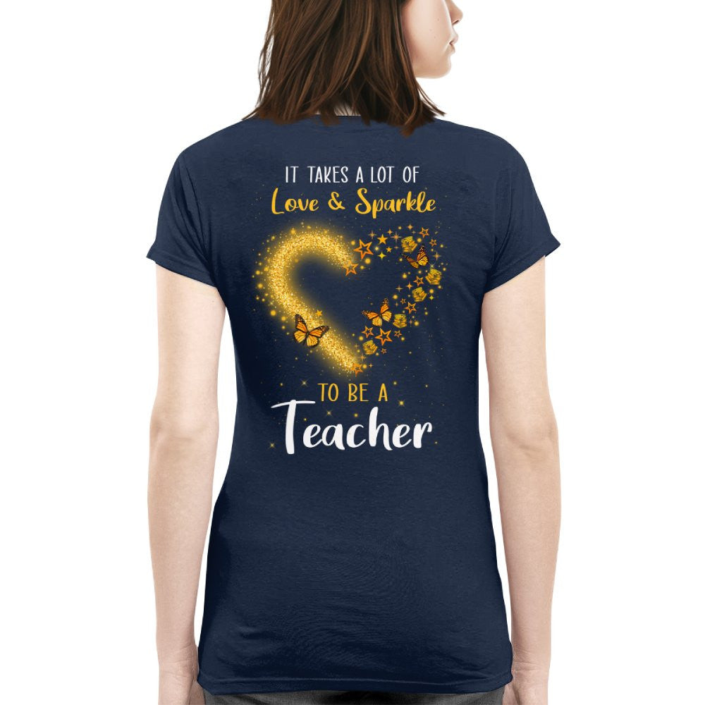 Love And Sparkle - Glitter Heart Teacher Quote T-Shirt, Hoodie & More - grunx260804-0170