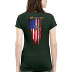 American Flag Caduceus Nurse Apparel - Patriotic T-Shirt Hoodie & More - grunx260804-0142