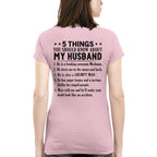 5 Things You Should Know About My Husband Mechanic Apparel - Funny Gift T-Shirt, Hoodie & More - grunx260804-0024