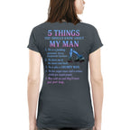 5 Things About My Man - Heavy Equipment Operator Funny T-Shirt, Hoodie & More - grunx260804-0005