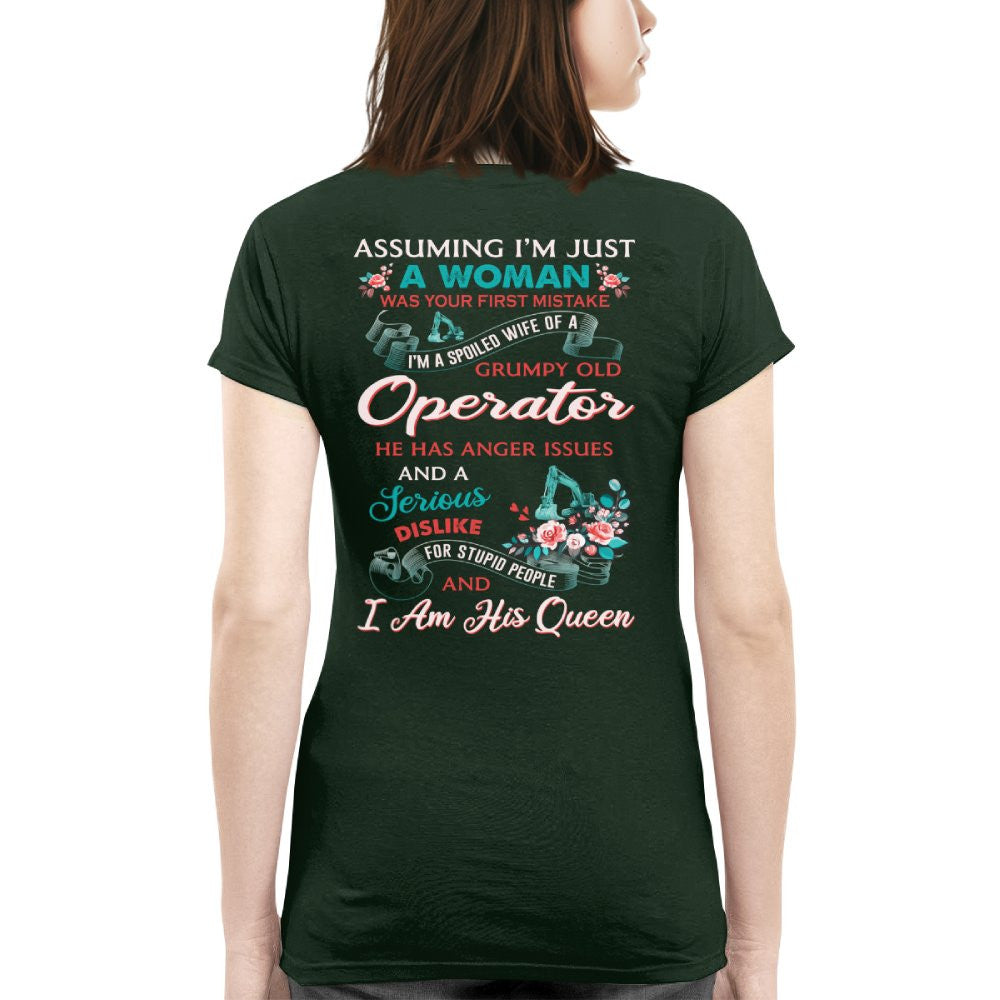 Assuming I'm Just A Woman - Operator Wife Pride T-Shirt, Hoodie & More - grunx260804-0215
