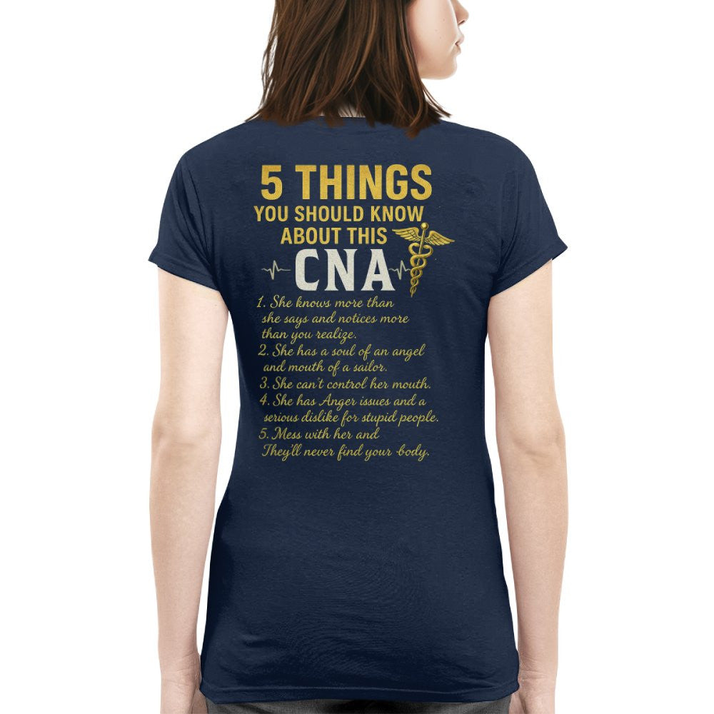 5 Things You Should Know About This CNA - Funny Quote T-Shirt, Hoodie & More - grunx260804-0039