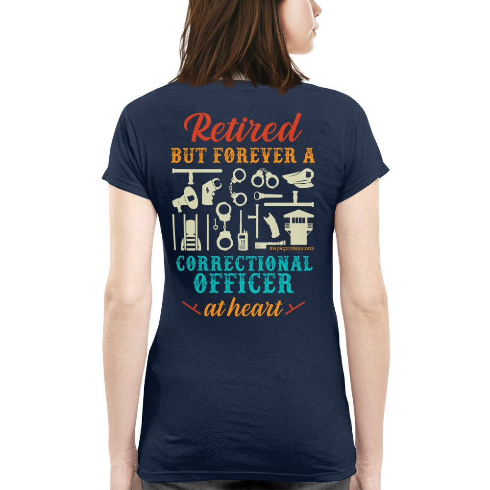 Forever A CO - Retired Correctional Officer Heart T-Shirt, Hoodie & More - grunx260804-0228