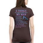 5 Things About My Man - Heavy Equipment Operator Funny T-Shirt, Hoodie & More - grunx260804-0005