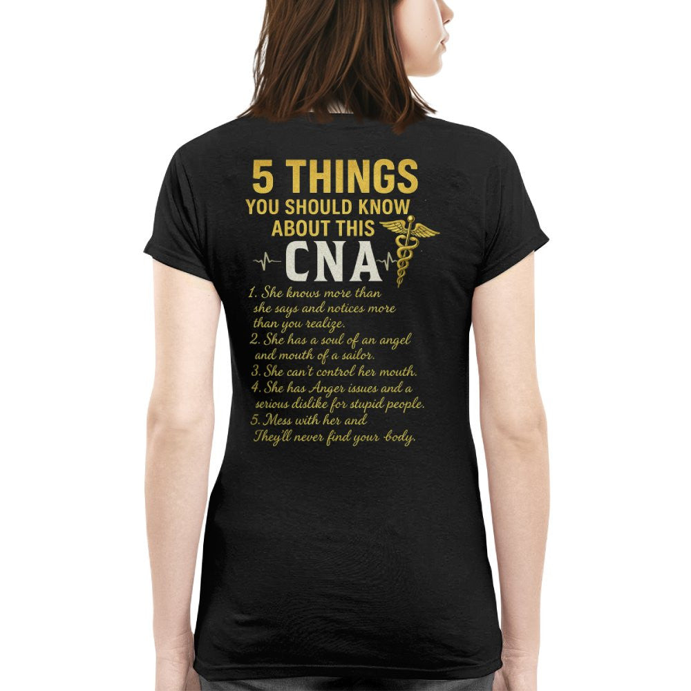 5 Things You Should Know About This CNA - Funny Quote T-Shirt, Hoodie & More - grunx260804-0039