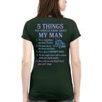 5 Things About My Man - Trucker Funny Love T-Shirt, Hoodie & More - grunx260804-0010