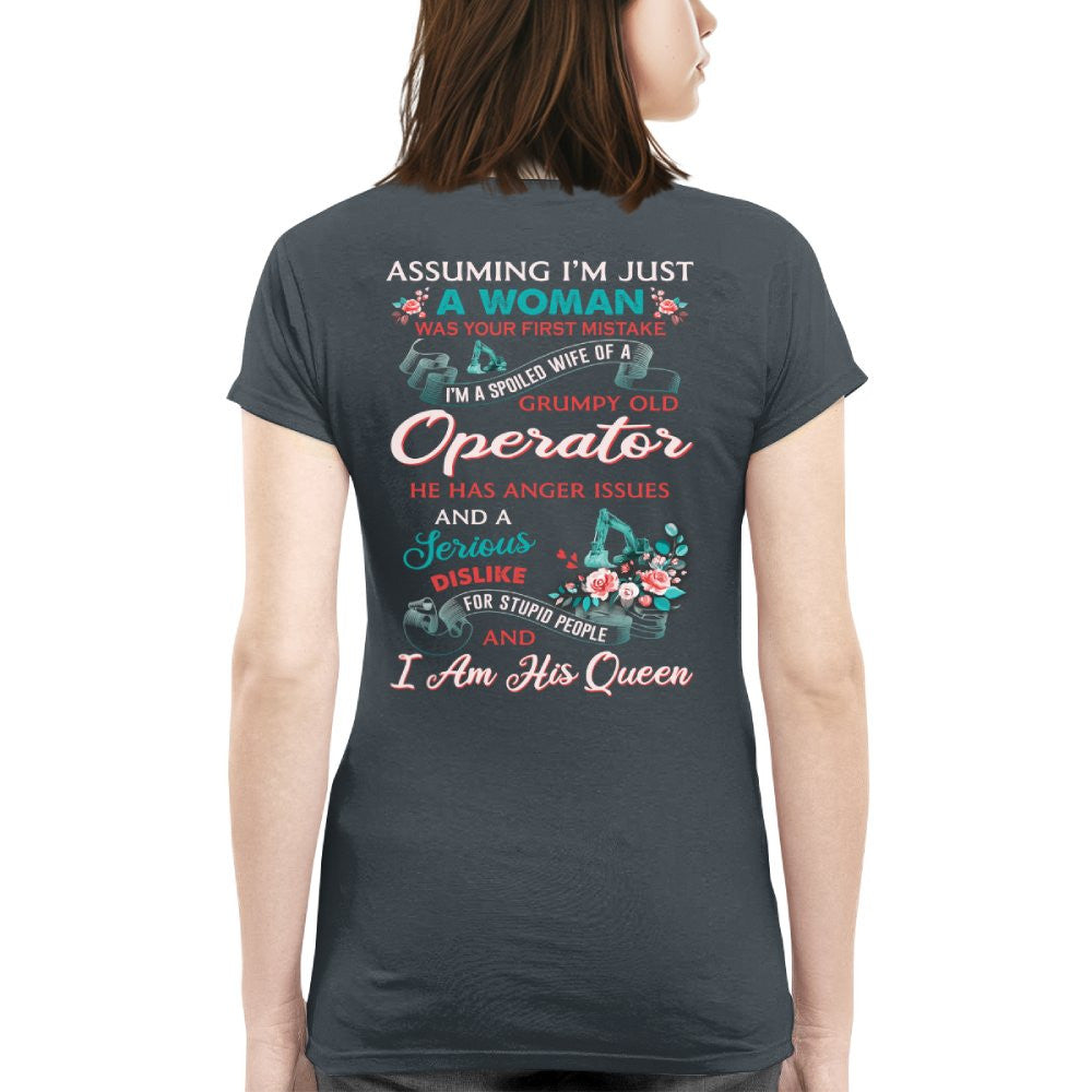 Assuming I'm Just A Woman - Operator Wife Pride T-Shirt, Hoodie & More - grunx260804-0215