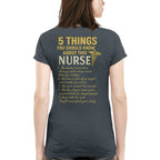5 Things You Should Know About This Nurse - Funny Quote T-Shirt, Hoodie & More - grunx260804-0040